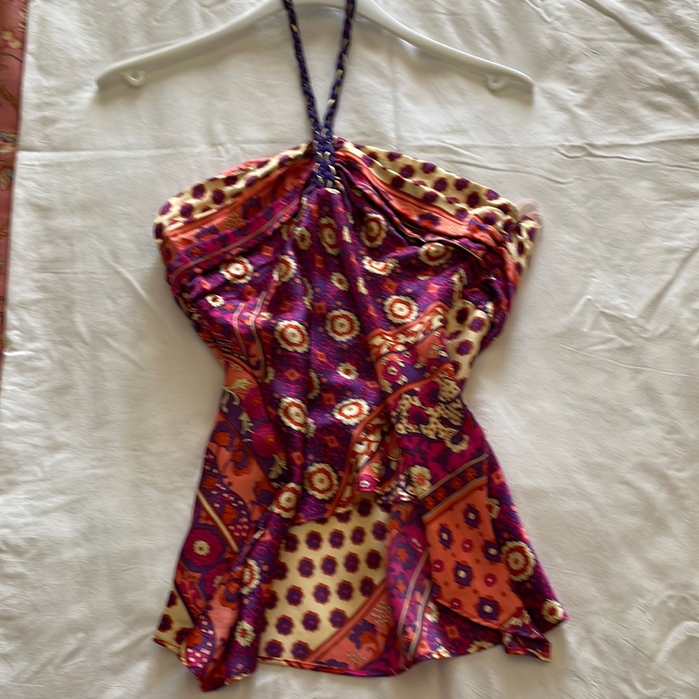 Gorgeous silk jewel tone Alice & Trixie halter